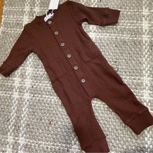 Jamie Kay Button Down Onesie 6-12m